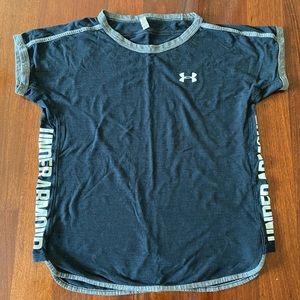 Under Armor - workout shirt with branding and logo